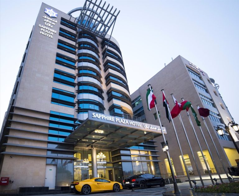 hotel front gate building